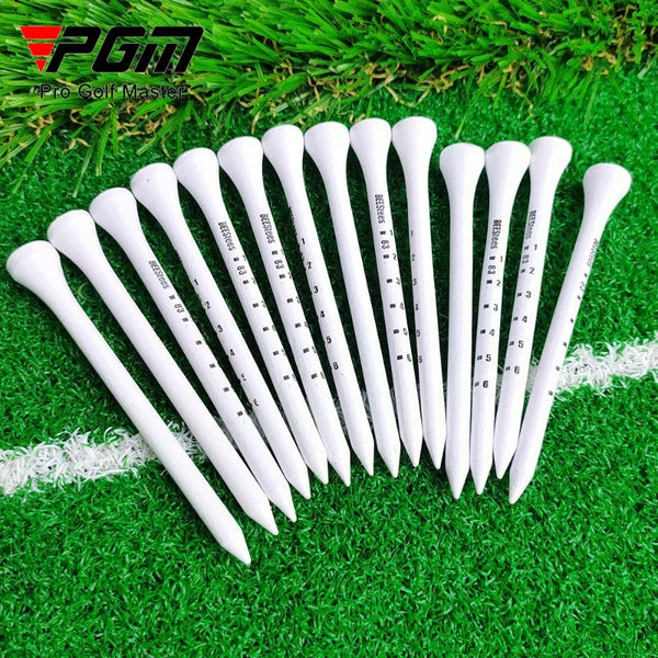 50pcs Golf tees Durable Wooden Seats Stabilizes Ball On The Course to Maintain a Perfect Tee Level Improve Accuracy D7